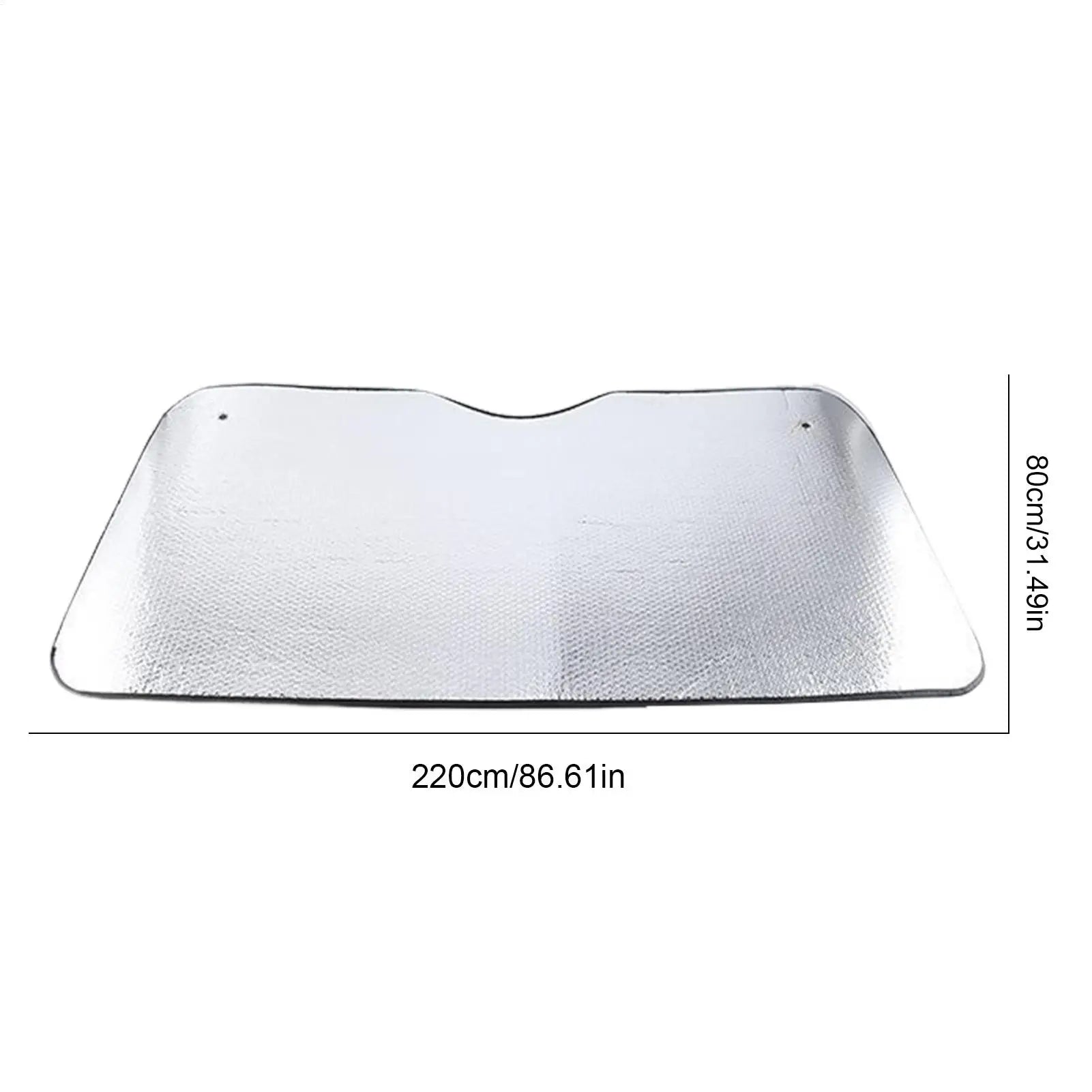 Truck Front Window Sunshade Car Window Sunshades Anti-UV Thickened Sun Shade Cover Foldable Windshield Block Cover 220cmx80cm Oasis Select