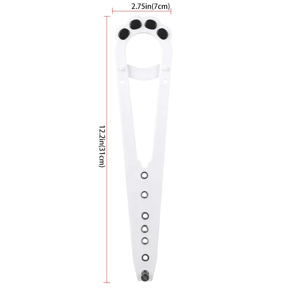 Pet Cat Door Holder Latch Prevents Dogs From Entering Plastic Adjustable Elastic Gate Lock Flex Latch Strap Keep Dog Out Oasis Select White 1pcs