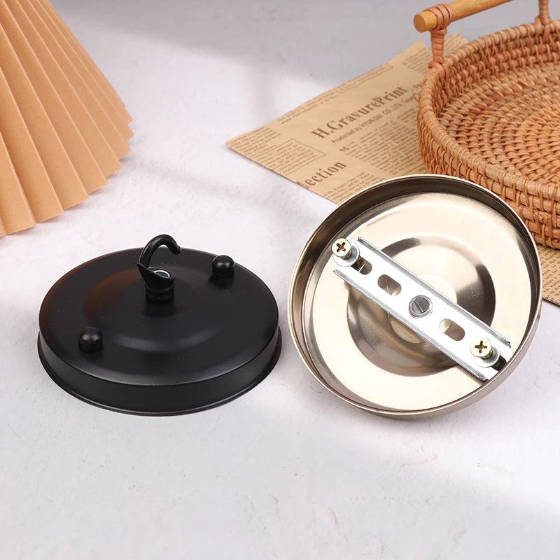 1Pc Lamp Part Ceiling Plate Holder Fitting Wall Hook Light Living Room Pendant Plate 10.5*6cm Household DIY Chandelier Decor Oasis Select