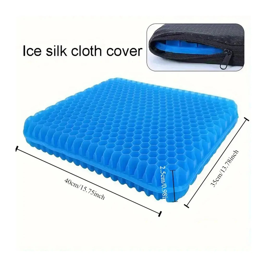 New honeycomb seat cushion, highly elastic, non-collapsible, breathable and cool, suitable for automobiles, offices outdoor use Oasis Select Blue