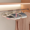Non-Slip Plastic Hangers -Versatile,Traceless Design for Clothes,Bras & More-Ideal for Home Storage & Retail Display,Hangers Oasis Select 10pcs Gray