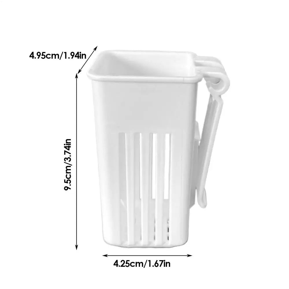 Aquatic Plant Holder Multifunctional Aquatic Planter Pot Aquarium Planter Cup For Water Fish Tank Plant Basket Hanging Decor Oasis Select White 1PC