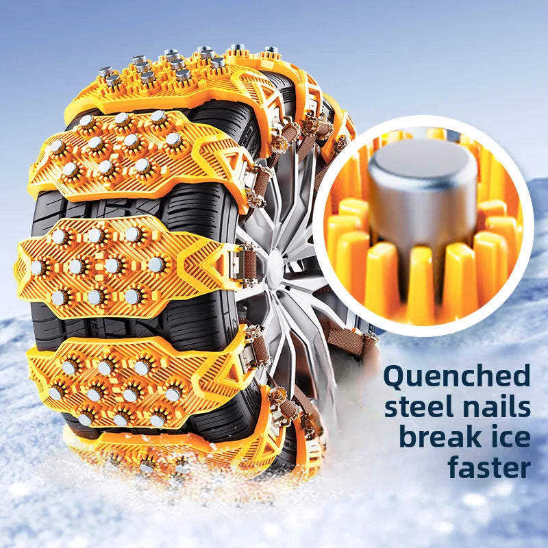 Car tires, anti-skid chains, sedan off-road vehicles, universal type, thickened and widened, ice breaking and anti-skid Oasis Select