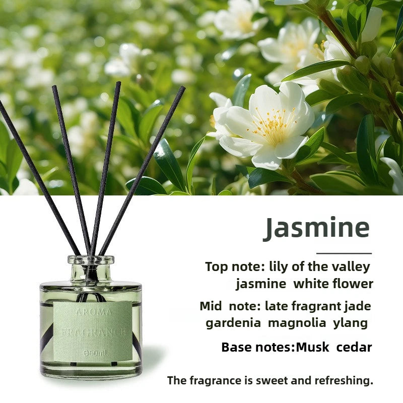 1PC 50ml Reed Diffuser Gift Set Home Fragrance Oil with Reed Sticks Home Air Freshener Essential Oil for Bathroom Accessories Oasis Select jasmine 50ml