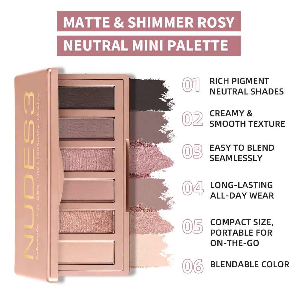 Makeup Fundamentals Set Blush Palette，Eyeshadow Palette, Lipstick, Eyebrow Pencil, Eyeshadow Brush Beauty Cosmetic for Daily Use Oasis Select