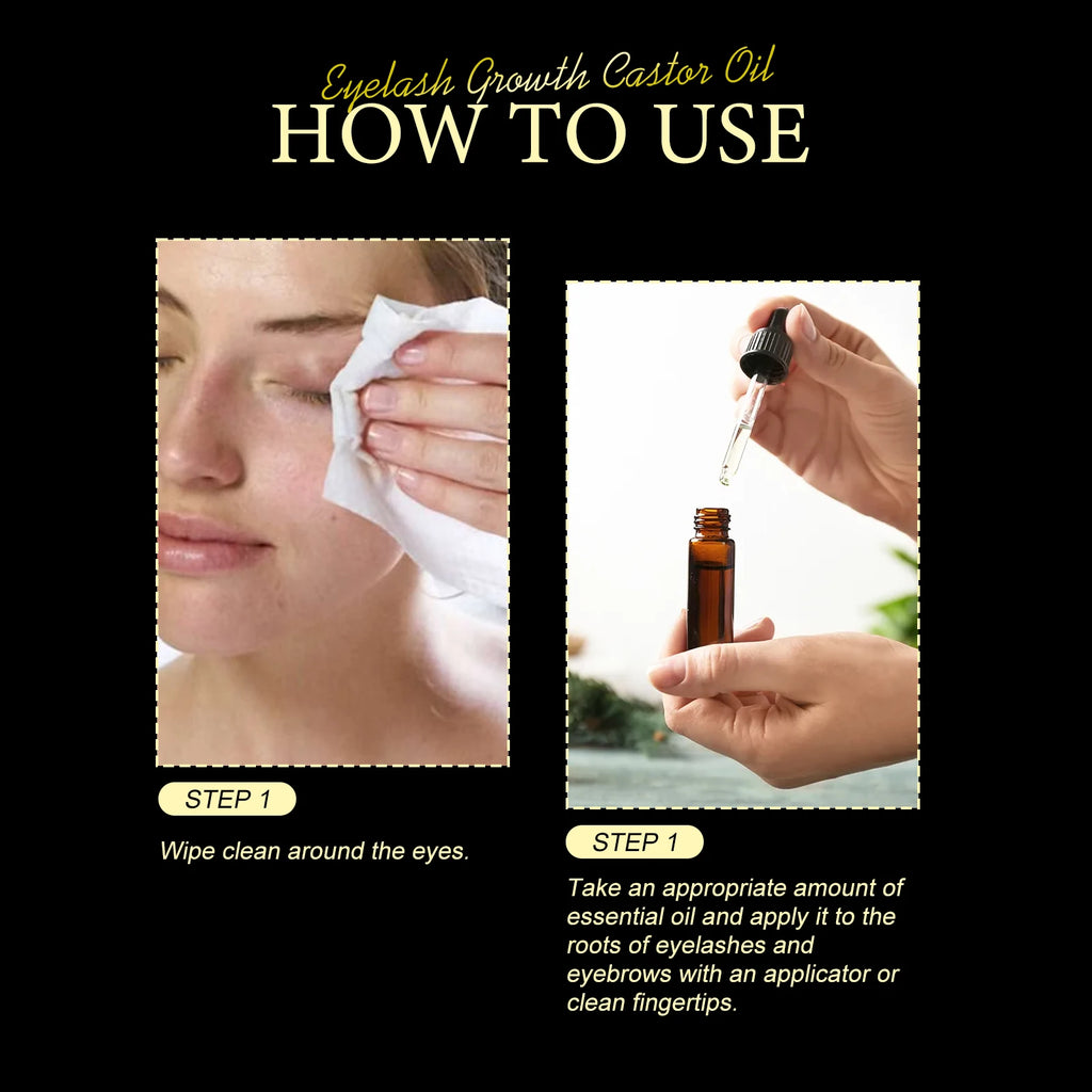 Eyelash Growth Essential Oil Lashes Lifting Extension Enhancer Longer Fuller Curly Thicker Nourishing Eyebrow Lengthening Liquid Oasis Select