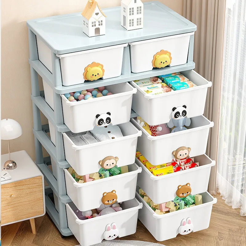 Locker Children's Baby Clothes Storage Box Bedside Table Cross-border Drawer Layered Storage Cabinet Cabinet Locker Oasis Select