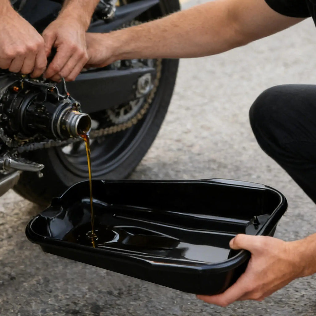 Automotive Repair Oil Container Oil Drain Pan Large Capacity Leak-Proof for Garage Vehicle Service Engine Maintenance Workshop Oasis Select Default Title