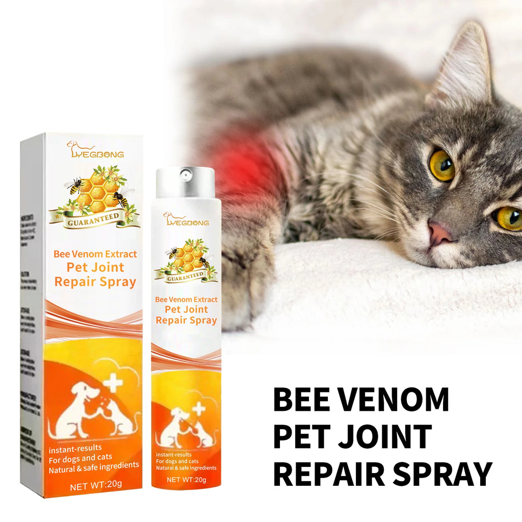 Bee Venom Pet Joint Repair Spray for Pets Relieves Discomfort and Strengthens Weak Muscles Promotes Flexibility Pet Bone Care Oasis Select