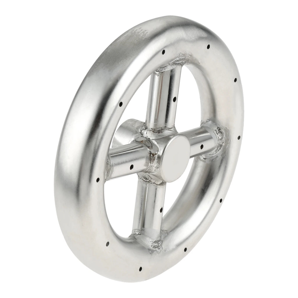 6 Inch Round 304 Series Stainless Steel Fire Pit Burner Ring for Outdoor Fire Pit, Natural Gas & Propane Fireplace BTU 88000 Max Oasis Select Default Title