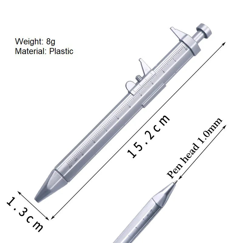 Multifunction Caliper pen Ball-Point 0.5mm ballpoint pen Gel Ink Pen Vernier Caliper Roller Ball Pen Creativity Stationery Oasis Select