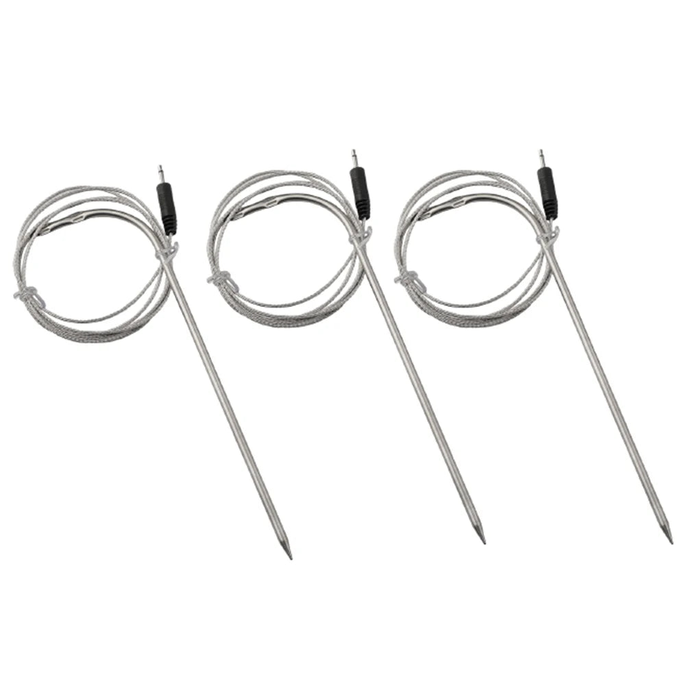 3-Pack BBQ Meat Thermometer Probes – DC2.5 Replacement Sensors Thermometer Probe Set Oasis Select 3pcs