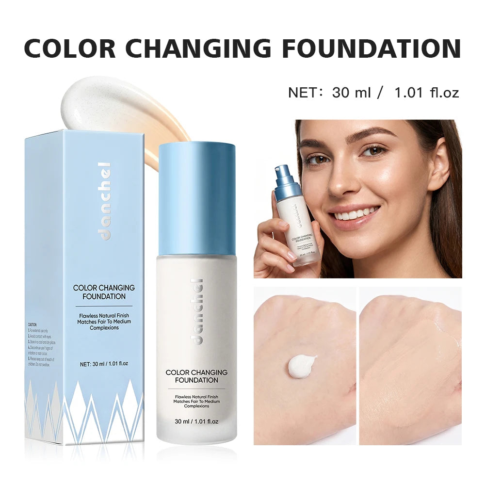 Color Changing Foundation 4 In 1 Moisturizer Longwearing Waterproof Concealer Even Skin Toning Sunscreen Spf 30 Whitening Makeup Oasis Select Color 5