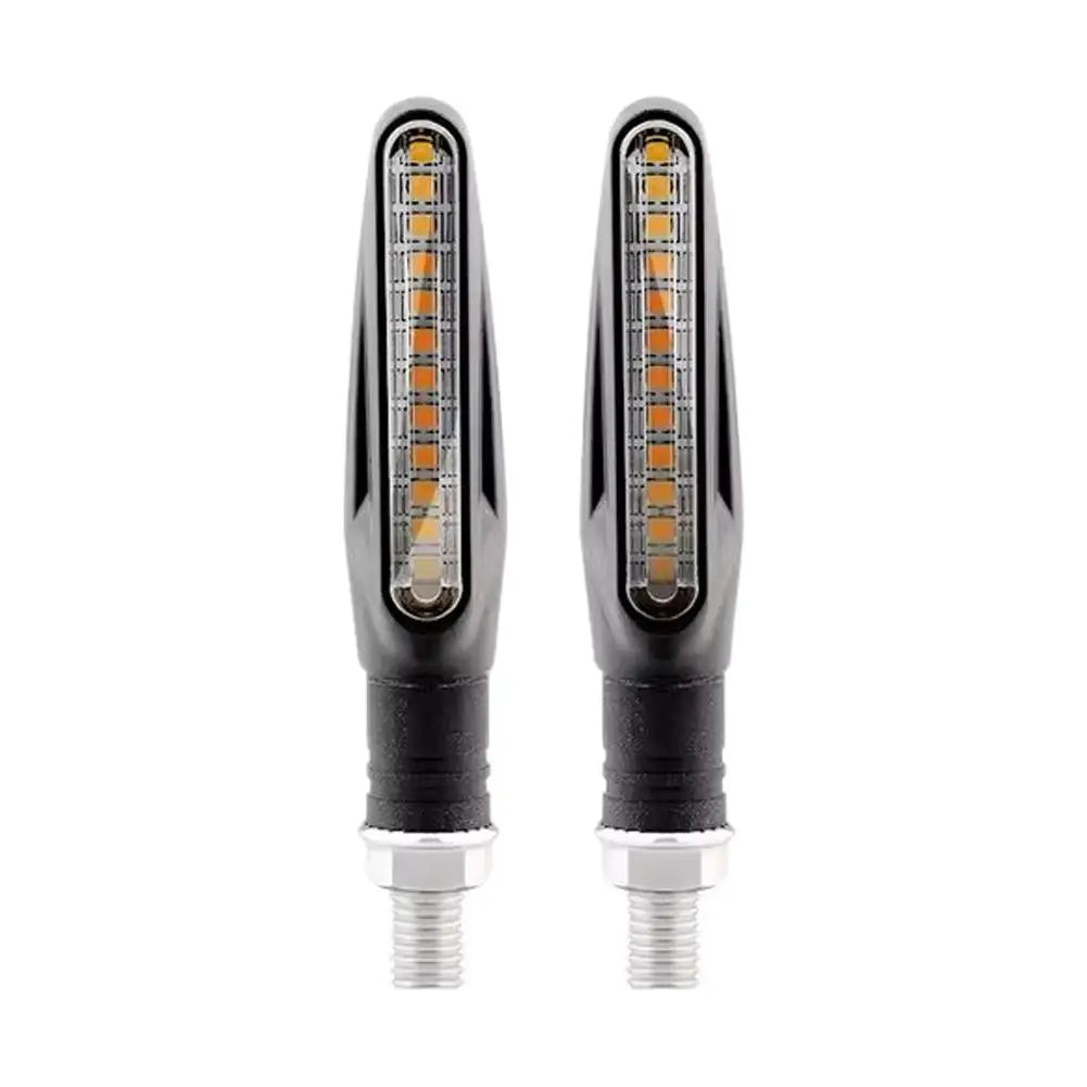 Motorcycle LED Turn Signal Lights – Amber Indicators 2/4 Pack
