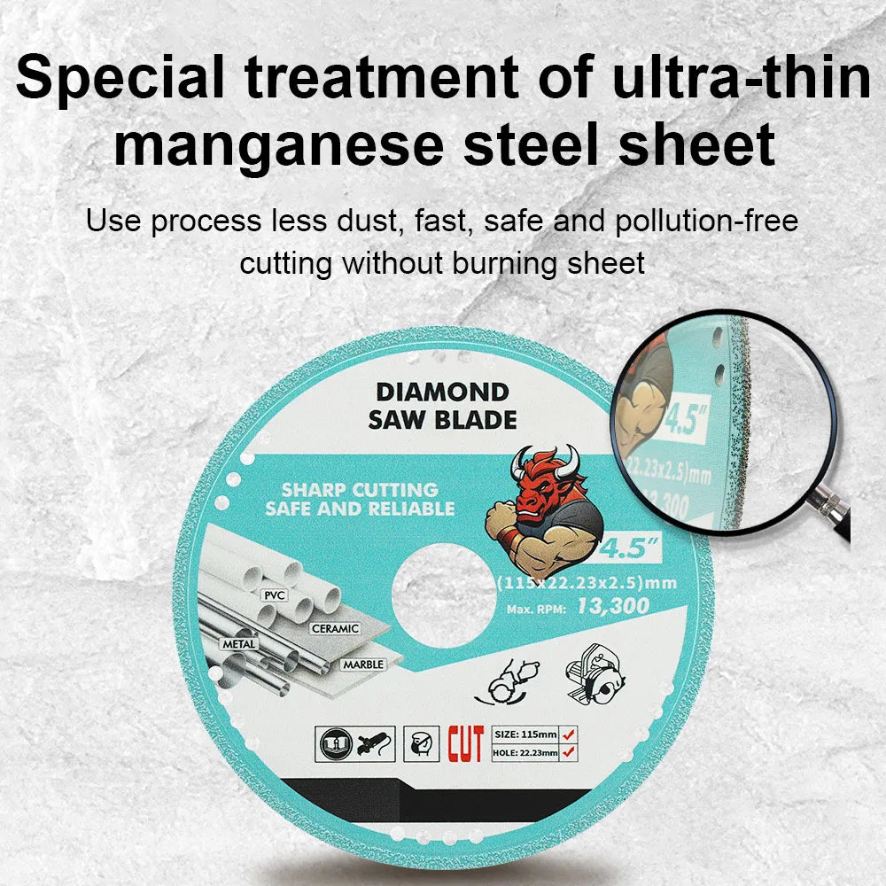JUSTINLAU Diamond Stainless Steel Multifunctional Cutting Disc tile Marble Jade Ceramic Saw Blade Sharp No Chipping Oasis Select