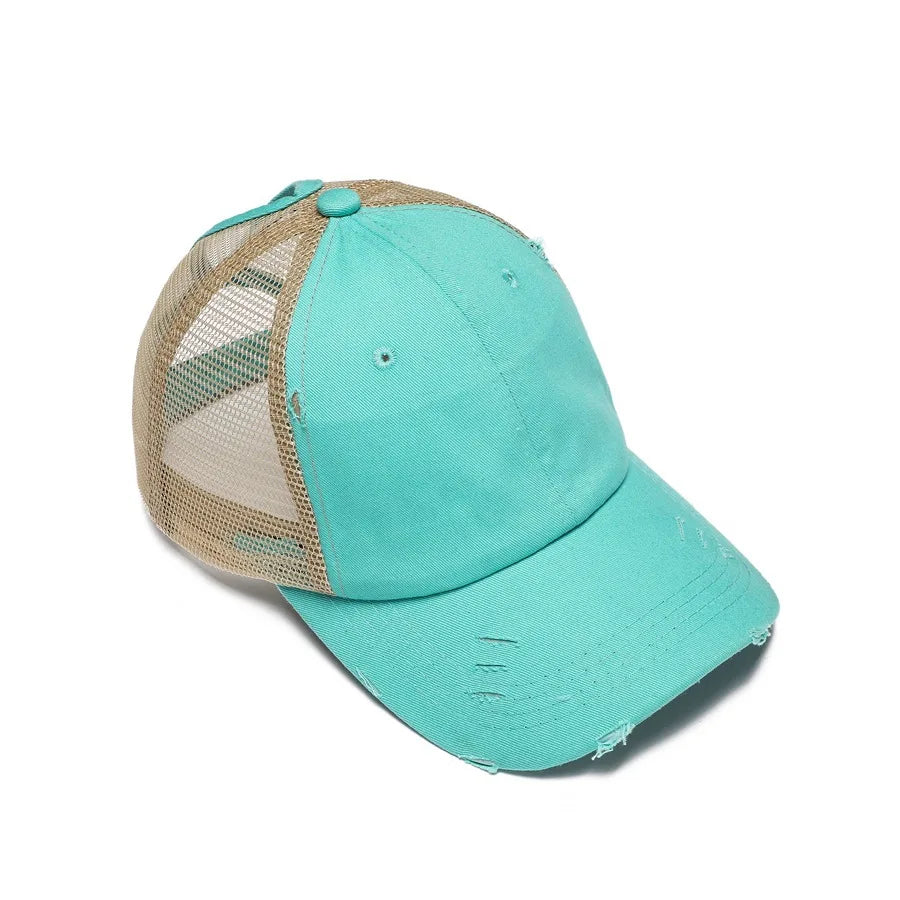 Quick drying hat, worn-out hole hat, back opening hat, ponytail hat, adult baseball cap, breathable and sun resistant Oasis Select 3 Adjustable
