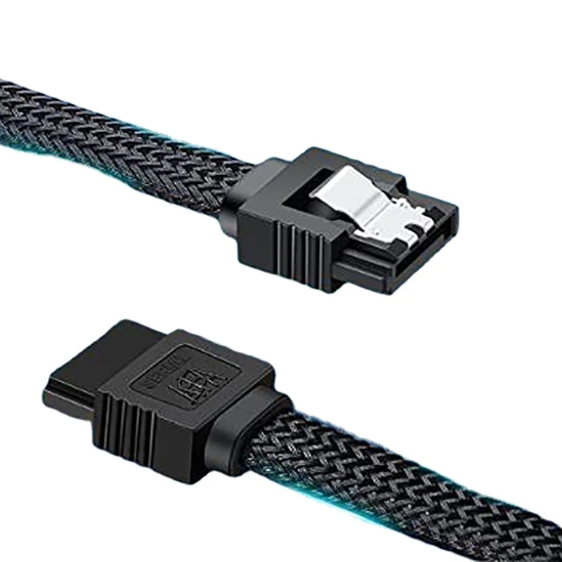 SATA 3.0 III SATA3 7pin Data Cable 6Gb/S SSD Cables HDD Hard Disk Drive Cord Line With Nylon Premium Sleeved Oasis Select