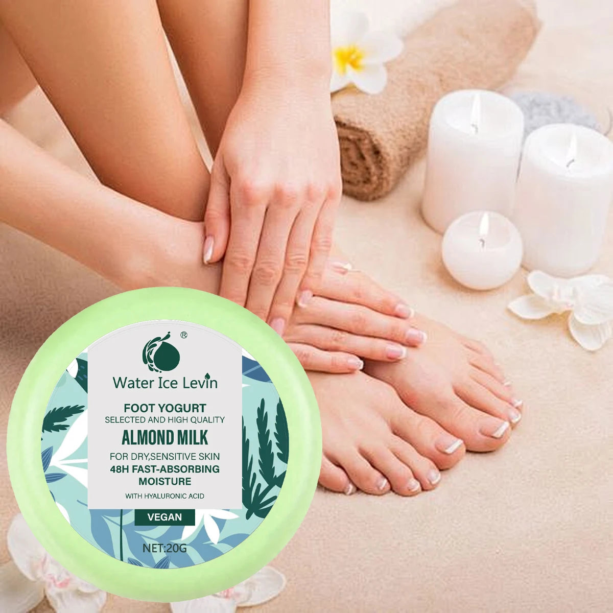 Ice Soothing Foot Care Cream, Menthol Cooling, Collagen Deep Moisturizing, Vitamin Antioxidant Oasis Select