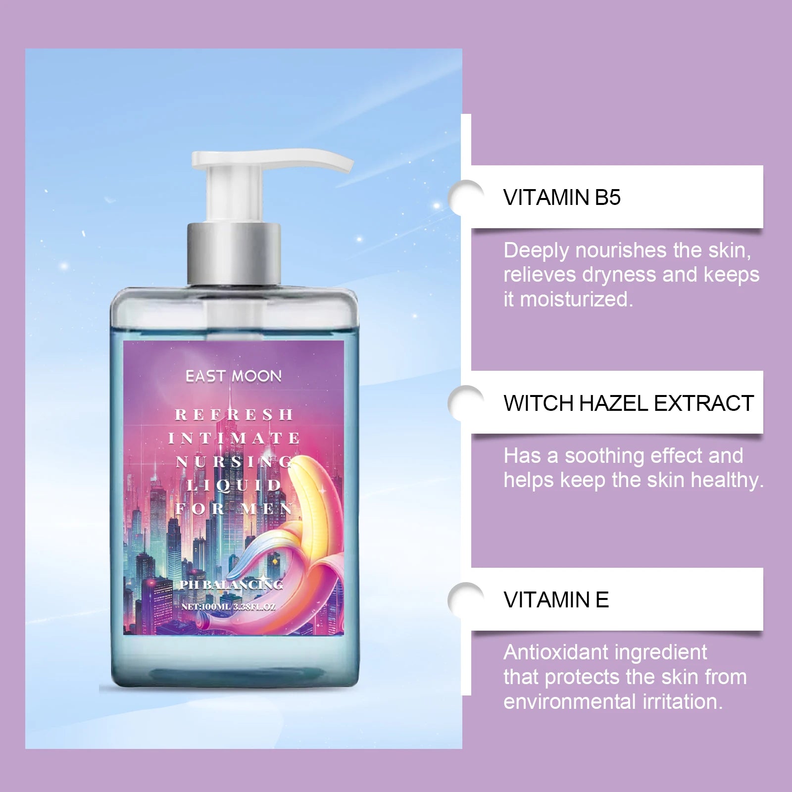 Men's Care Body Wash – Deep Cleansing + Soothing & Repairing, for Refreshing & Healthy Skin Oasis Select