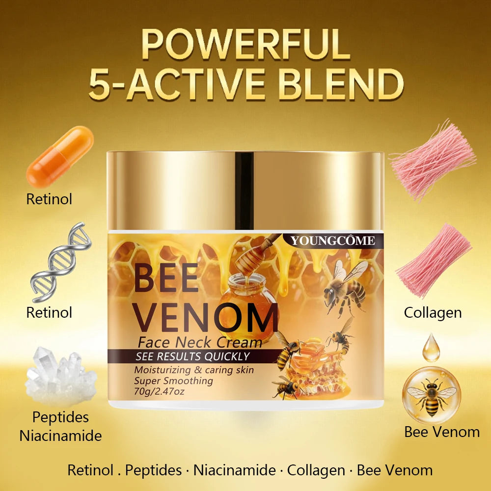 Bee Venom Facial Lifting Cream | Hyaluronic Acid Moisturizer