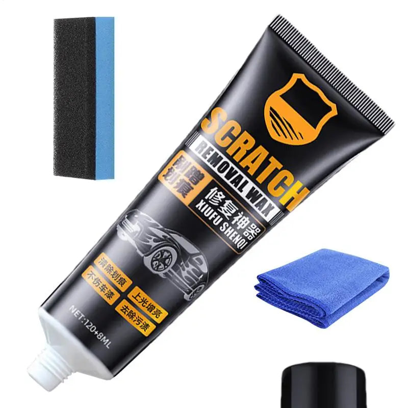 Car Scratch Removal Wax 128ml Car Paint Scratch Removal Wax With Sponge auto Scratch Remove Marks Reconditioning Repair Cream Oasis Select