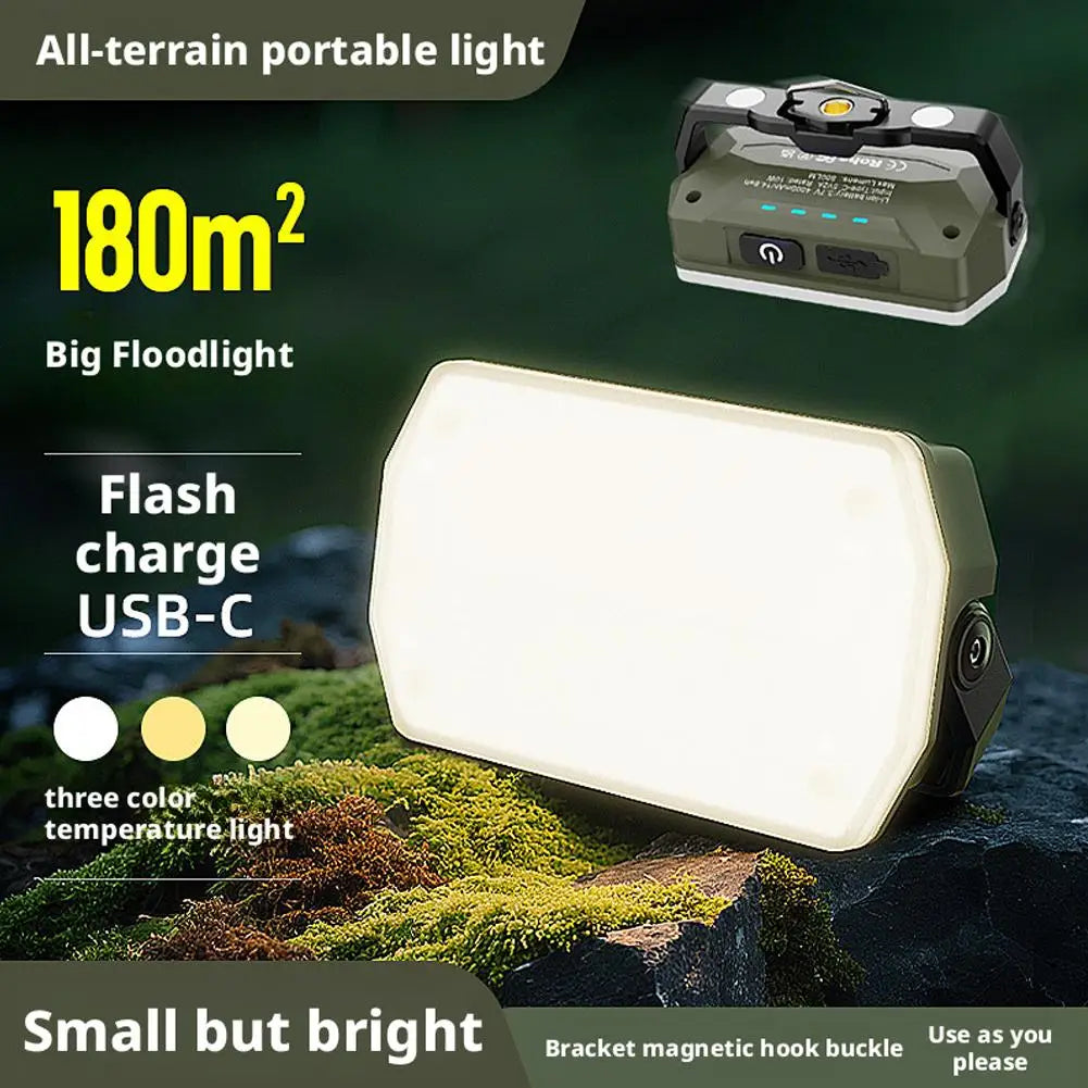 Rechargeable 52 LED Camping Light – Magnetic Hook & USB-C