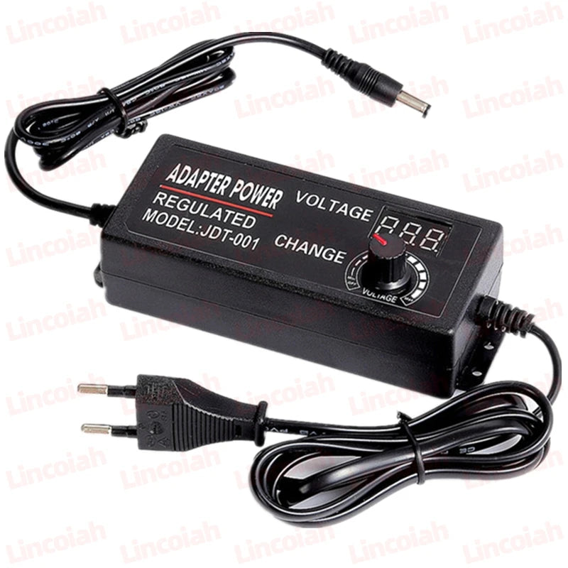 Adjustable 3V 5V 6V 9V 12V 15V 18V 24V 1A 2A 3A 5A Universal AC/DC Adapter Display Screen Voltage Regulated Power Supply Adatpor Oasis Select Power Adapter A 3V-12V 5A EU