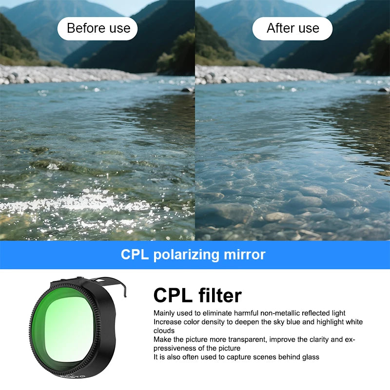 Drone Lens Filter Set For Neo2 ND Filter Kit ND8 ND16 ND32 CPL UV Filter Camera Anti-glare Filter Drone Accessories Oasis Select A2