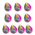 DIY Fishing Lure Components Carpfishing Colorful Lures DIY Fishing Lures 10pcs Spinner Blades Attraction To Big Fish Oasis Select powder