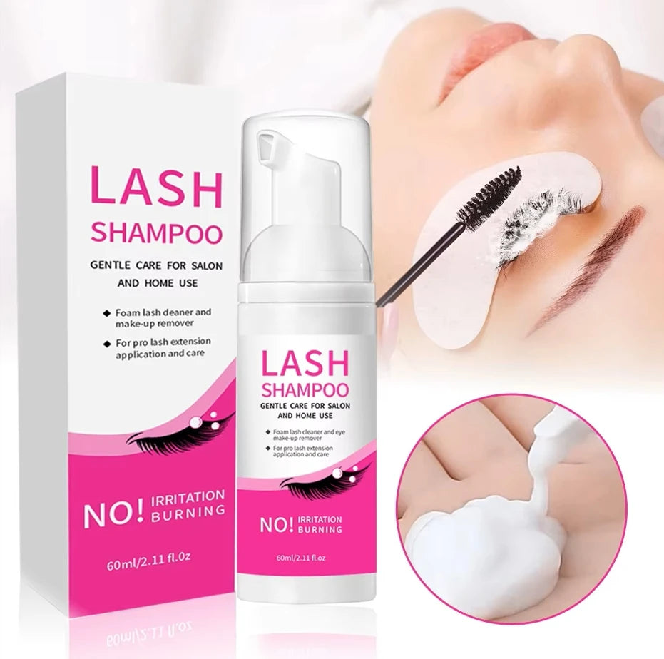 Eyelash Cleanser Gentle and non-irritating formula Deep Clean Cleanser For Makeup Tools Mascara Remover Salon Home Use Rich foam Oasis Select