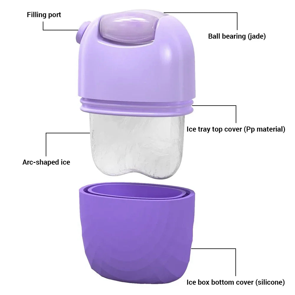 2-in-1 Ice Facial Roller & Globe Mold – Face Massager Tool