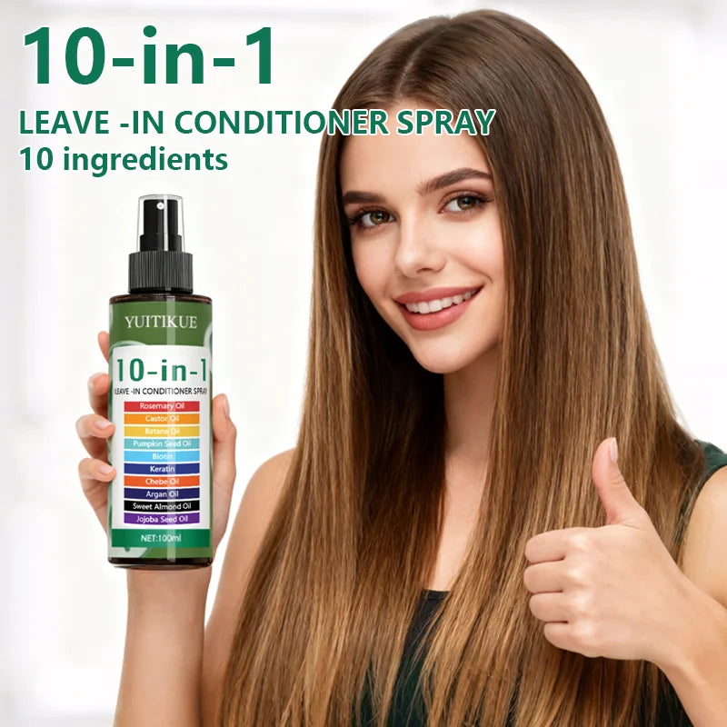 YUITIKUE 10-in-1 Leave-In Hair Treatment – Rosemary & Argan Oil