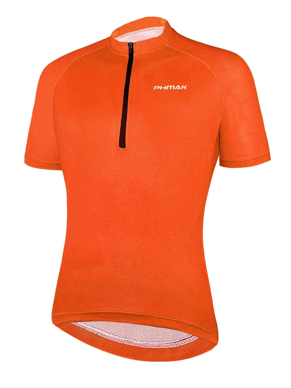 PHMAX Summer Men Cycling Jersey Breathable Quick Drying Short Sleeve Night Reflective Cycling Shirt Sports Loose Casual Clothes Oasis Select Orange XXL
