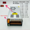 DC 5V 12V 24V 36V 48V Adjustable Switching Power Supply 60V 80V 120V 220V 480W With Digital Display Power Supply Voltage 12V 10A Oasis Select Not adjust Curret 0-24V 0-20A