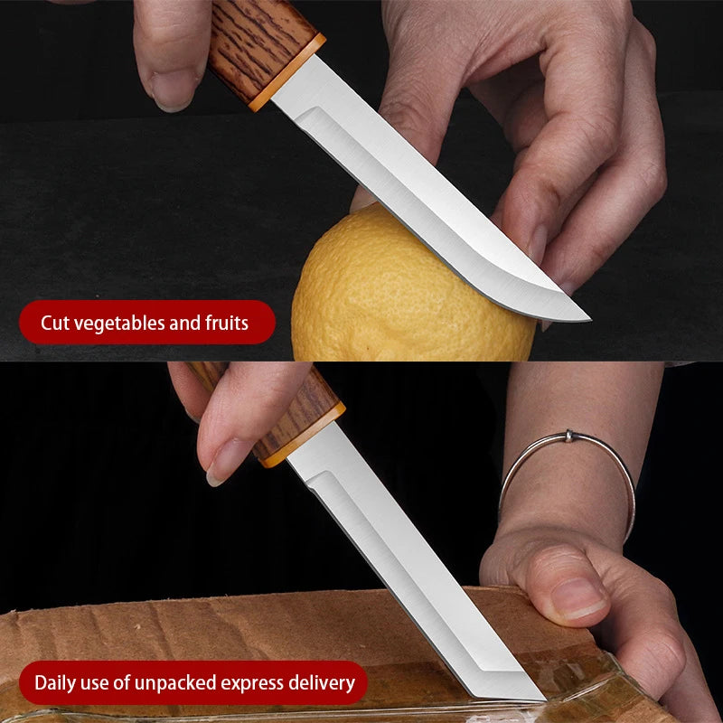 Dragon And Phoenix Double Knife Stainless Steel Mandarin Duck Knife Portable Portable High Hardness Multifunctional Fruit Knife Oasis Select
