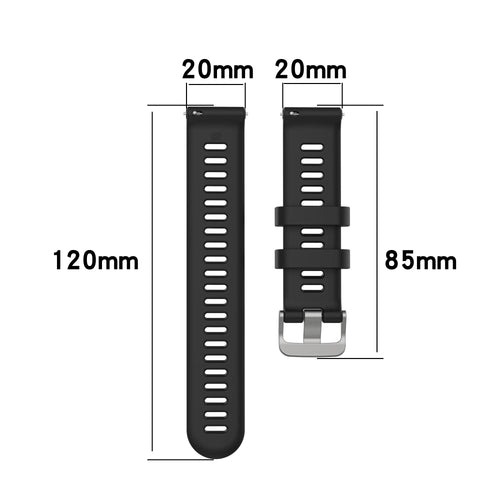 20mm Silicone Watch Band – Garmin, Samsung, Polar & Amazfit Silicone Watch Strap Oasis Select