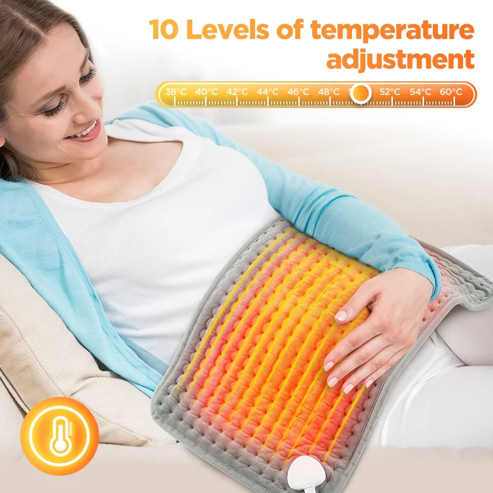 Hailicare Electric Heating Pad 30×60cm | 10 Levels & Timer