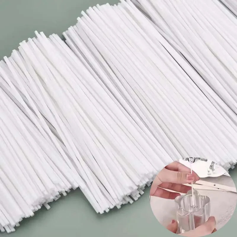 50Pcs No-Base Candle Wicks 5cm Smokeless Wax Pure Cotton Core For DIY Candle Making Waxed Wicks Handmade Candle Making Tools Oasis Select 50pcs 5cm