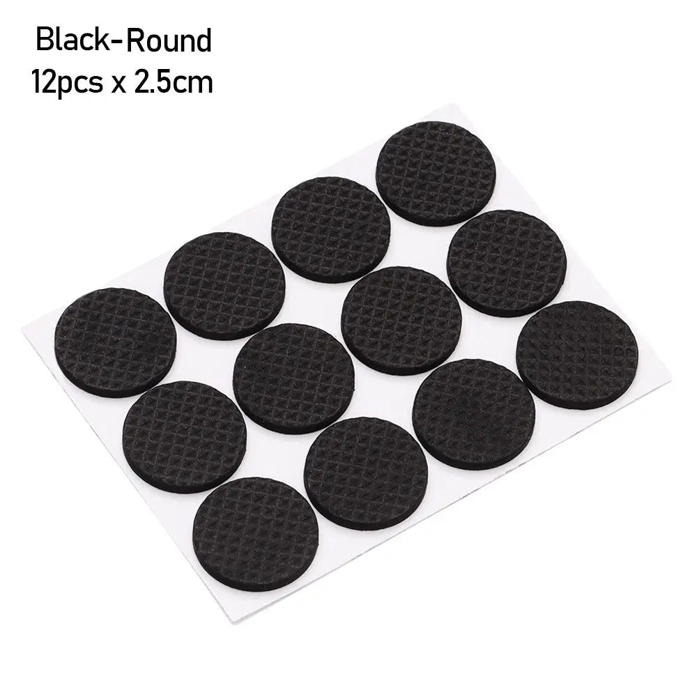 6/9/12PCS Self Adhesive Non-slip Mat Bumper Cushion Furniture Leg Foot Mat Felt Pads For Chair Table Protector Hardware Oasis Select type 1