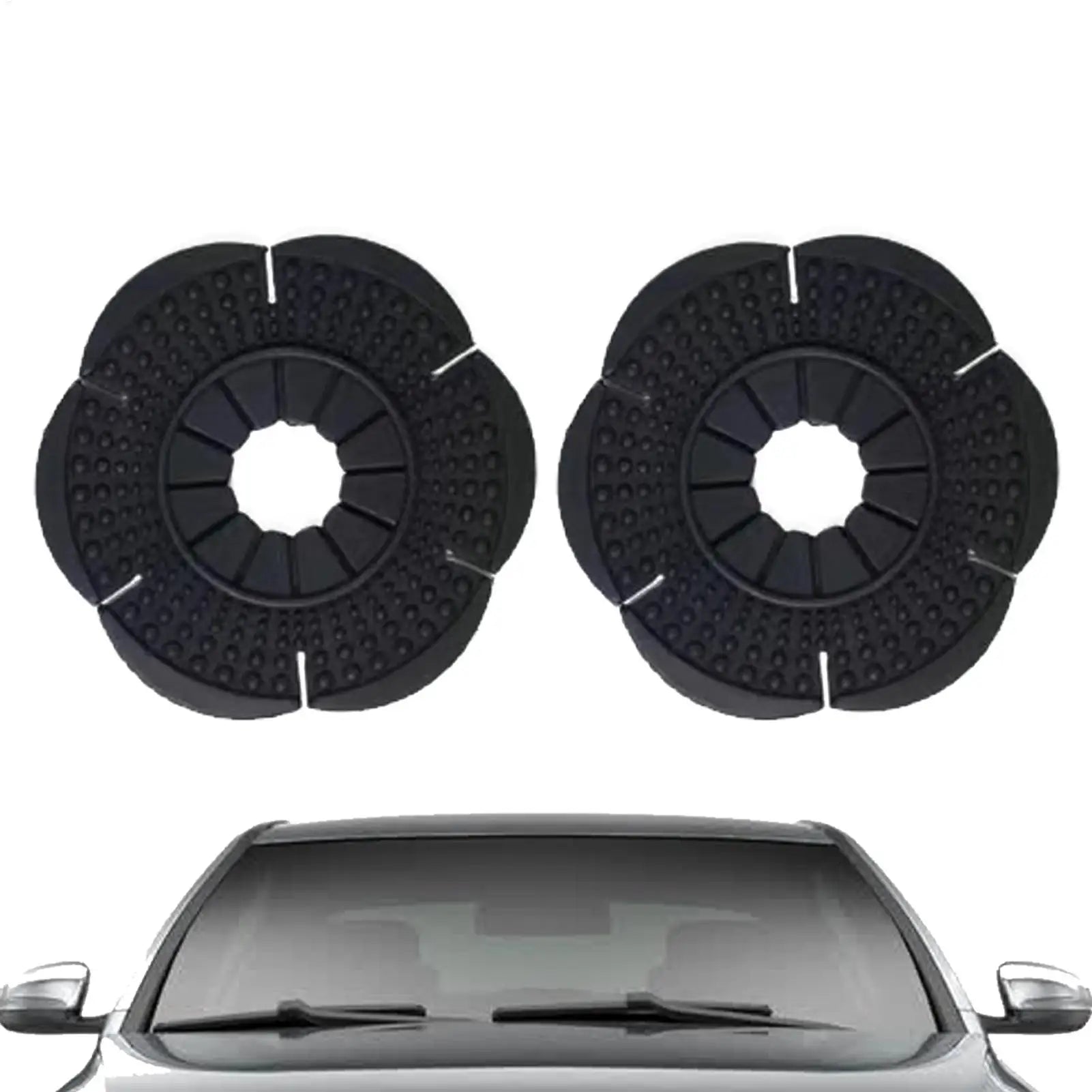 Windshield Wiper Hole Covers Universal Soft Windshield Sleeve 2pcs Car Front Wiper Hole Protection Cover Protective Windshield Oasis Select