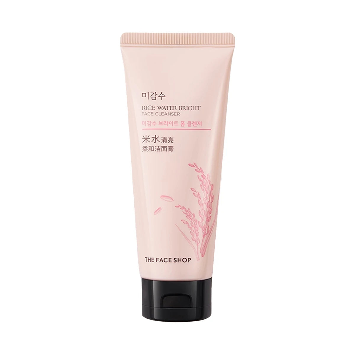 THE FACE SHOP RICE WATER BRIGHT FACE CLEANSER 150g,Luxurious Foam,Nourishing,Moisture-Retaining,Korean Skincare,Korean Makeup Oasis Select FACE CLEANSER