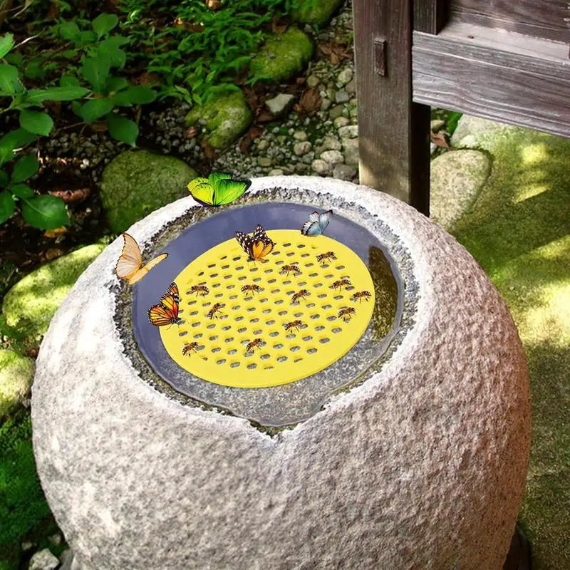 Floating Bee Waterer Floating Station Island Waterer Bee Waterer & Butterfly Water Stations for Outside Outdoor Garden Bee Bath Oasis Select