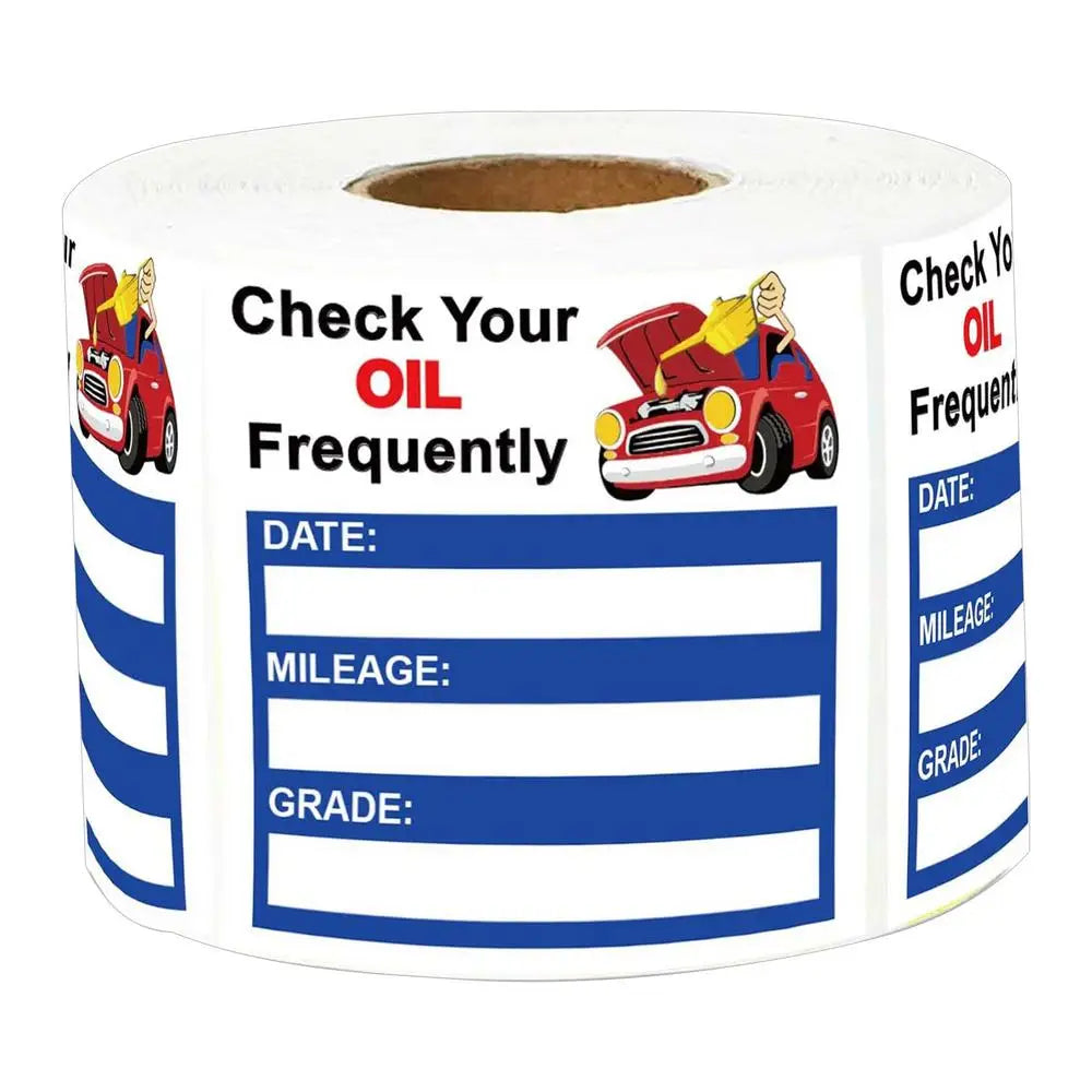 Car Oil Change Reminder Sticker 150 Sheets Oil Change Decals Stickers for auto Easy-Peel Window Decoration Windscreen Decals Oasis Select Blue