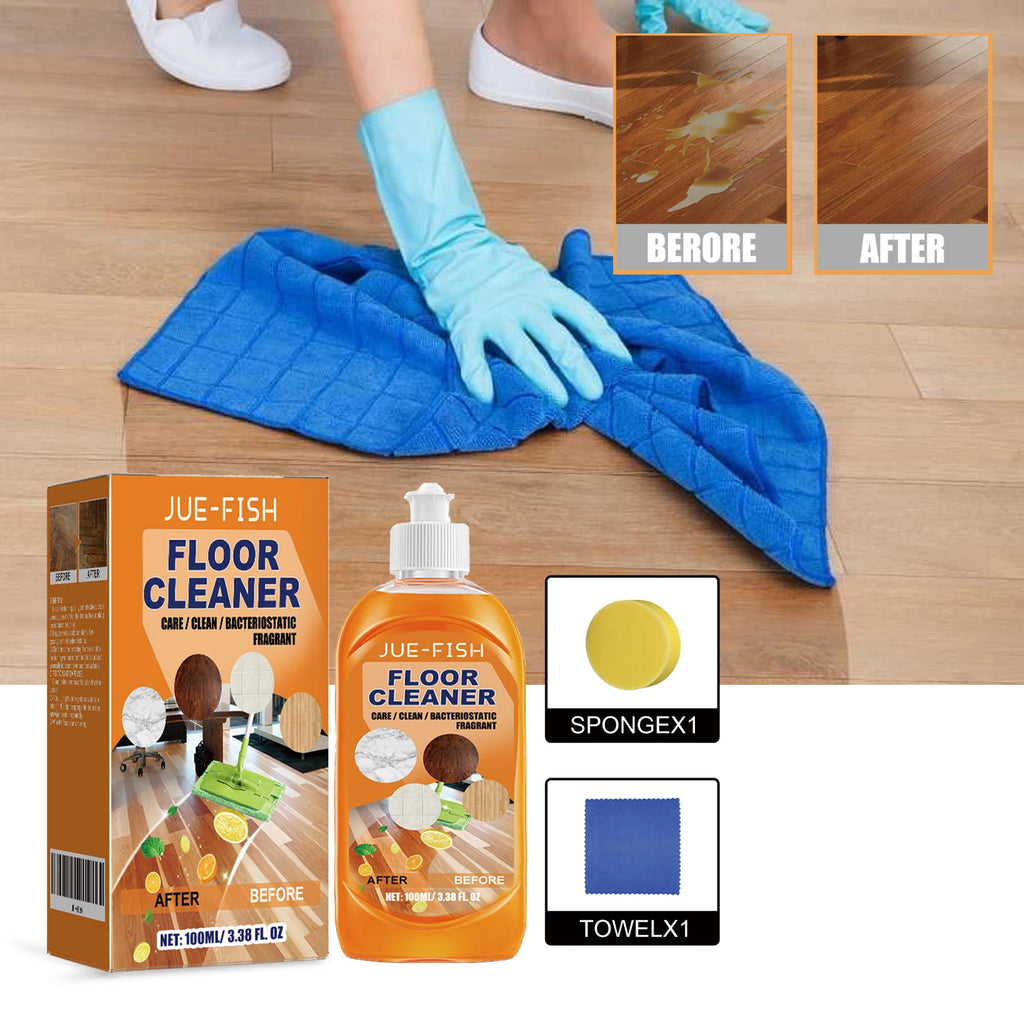 Jue Fish Floor Cleaner Set For Cleaning Descaling Cleaning Wooden Floors Polishing Brightening Ceramic Tile Cleaner Mild & Safe Oasis Select