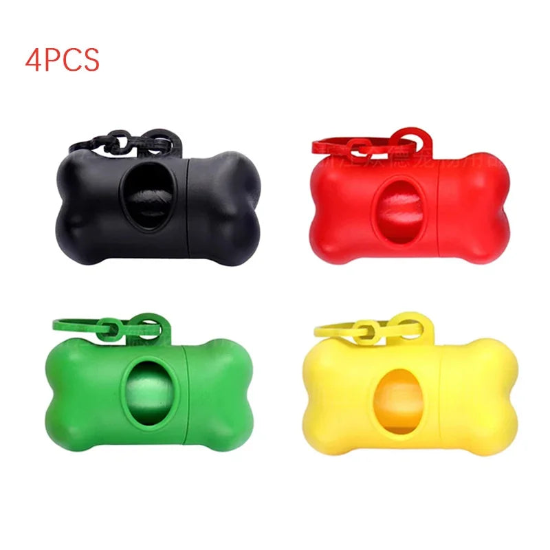 1pc Bone Shaped Bag Dispenser Disposable Pet Dog Waste Bag Holder Plastic Garbage Bag Case Carrier Disposal Poop Bag Dispenser Oasis Select 4PCS 1