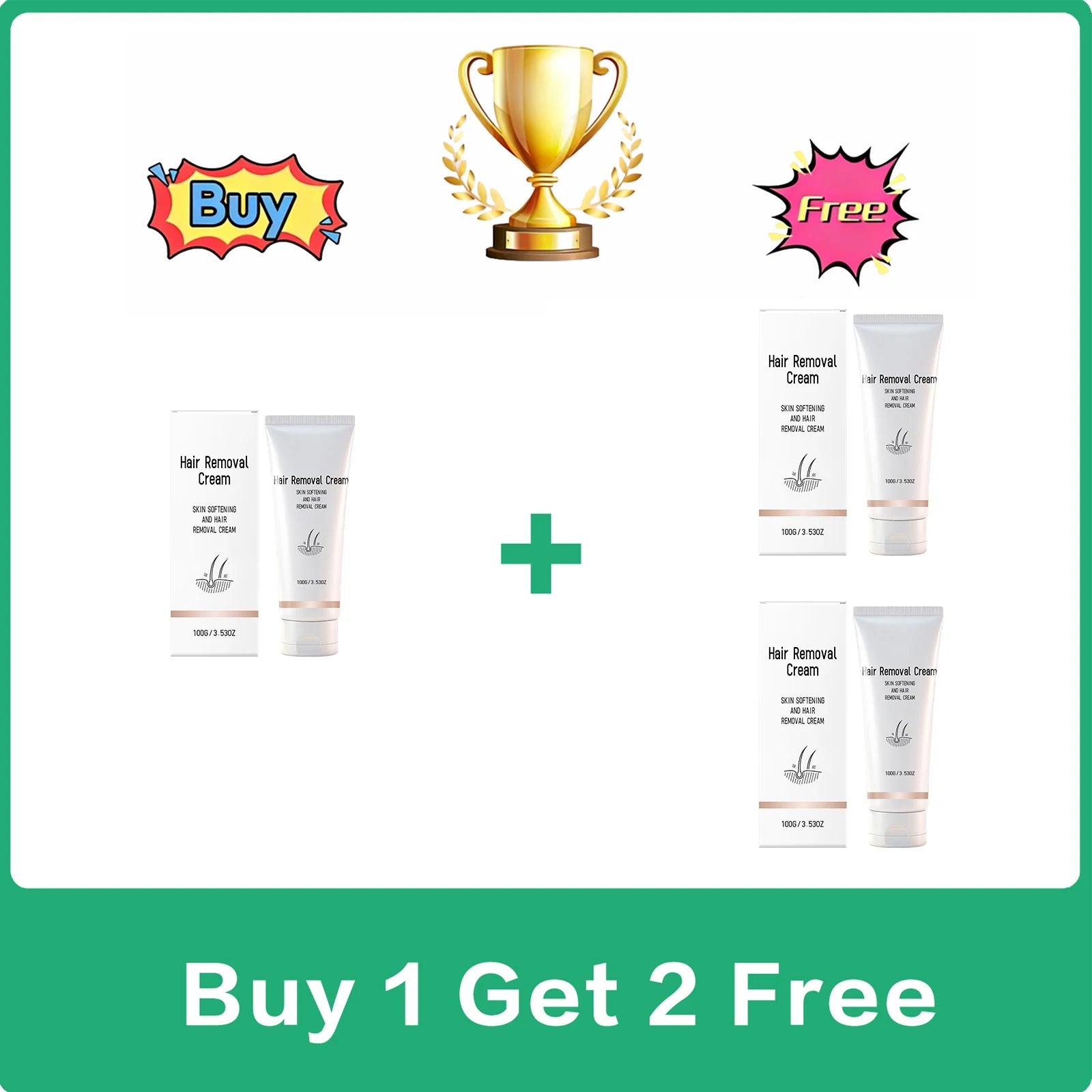 Refreshing Hair Removal Cream Avocado Moisturizing Mild Depilatory Cream For Sensitive Skin Full Body Arm Leg Smooth Skin 100g Oasis Select 300g