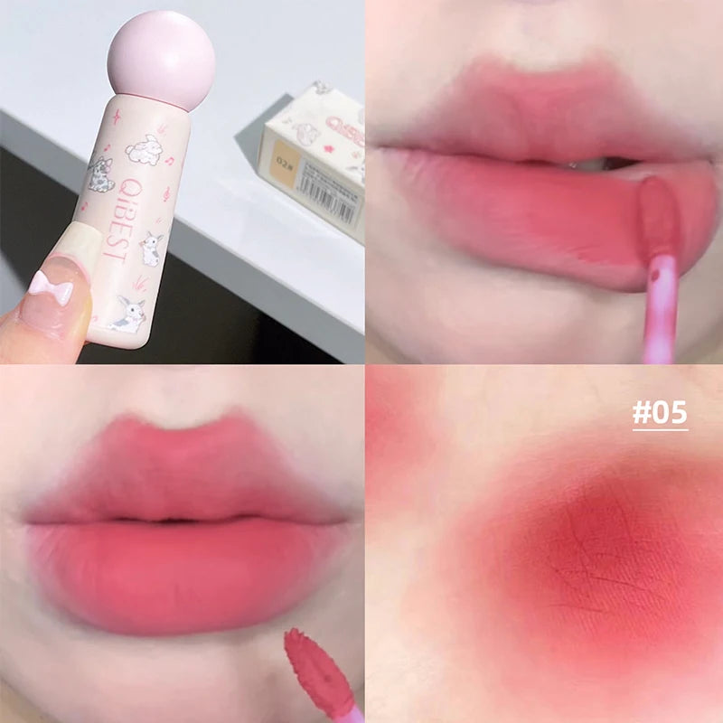 QIBEST Nude Matte Liquid Lipstick – Waterproof & Long-Lasting