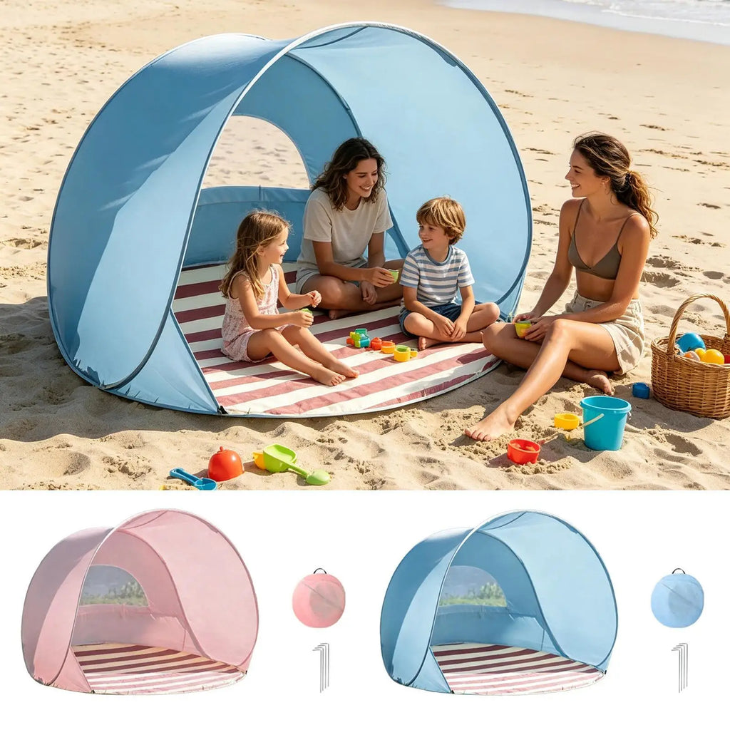 Tent for Beach Portable Lightweight Protection Beach Canopy Sun Shade for Family Adults Camping Outdoor Picnic Pool Backyard Oasis Select