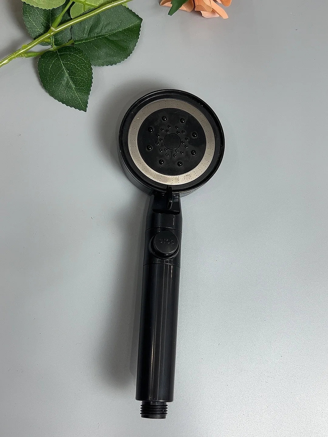 New 5 Modes Shower Head Adjustable High Pressure Water Saving Water Massage Shower Head Hook Hose Set Bathroom Accessories Oasis Select Black with filter
