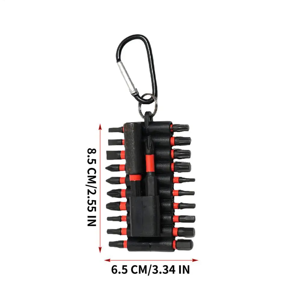 Screwdriver Bit 22 Pcs Impact Screwdriver Bits Set with Organizer Sleeve Magnetic S2 Steel Multi Driver Bits and 1Pc Bit Holder Oasis Select Black